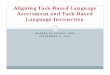 Aligning Task-Based Language Assessment and Task-Based ... · What is Task-Based Language Teaching or TBLT? TBLT is an educational framework and an approach for the theory and practice