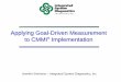 Applying Goal-Driven Measurement to CMMI Implementation ·  · 2017-05-30Applying Goal-Driven Measurement to CMMI ... • Document, review and update ... November 14 Implementation