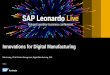 Innovations for Digital Manufacturing - SAP Lackey, VP of Solution Management, Digital Manufacturing, SAP Innovations for Digital Manufacturing ... 1 1 1 1 1 1 1 1 1 1 1 0 0 0 0 0