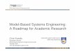 Model -Based Systems Engineering: A Roadmap for …€“ Modeling systems throughout the development process ... Mechanical Translational Connection Mechanical Rotational Connection