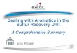 Dealing with Aromatics in the Sulfur Recovery Unituniversulphur.com/mespon/2015_presentations/session_b/5. Dealing...Dealing with Aromatics in the Sulfur Recovery Unit ... The leaner