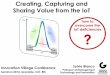 Creating, Capturing and Sharing Value from the IoT · Creating, Capturing and Sharing Value from the IoT Innovation Village Conference ... Recombining value delivery, enhance customer