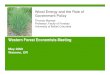 Western Forest Economists Meeting - Mason, Bruce & Girard · – pushes policy toward lowest cost mitigation projects ... • 5,000 BDMT / day biorefinery ... • Miscanthus biomass