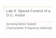 Lab 9. Speed Control of a D.C. motor - Auburn Universitynelsovp/courses/elec3040_3050...Power supply range = ±5 V to ±15 V Input voltage range = ±30 V Output drives loads between