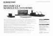 MICROFLEX WIRELESS SYSTEMS…Microflex® Wireless Systems Microflex® Wireless microphone systems bring modern design and vivid, lifelike sound to signature boardrooms and AV conferencing