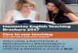 Homestay English Teaching Brochure 2017 One to … English Teaching Brochure 2017 One to one teaching Live and learn with your teacher Contents 3 Learn English with con dence 4 Our
