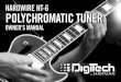 HARDWIRE HT-6 POLYCHROMATIC TUNER - HARMAN …rdn.harmanpro.com/product_documents/documents/274_1349992739/H… · 2 Features • Polyphonic Tuning (tune all strings at once) •