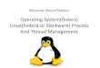 Operating System(fedora) Linux(Fedora or Slackware ... (Fedora Linux(Fedora or Slackware) Process And Thread Management Mohanad Ahmed Mezher. ... Linux easy to install â€¢In many