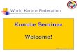 World Karate Federation - Karate-Do Bond Nederland · World Karate Federation Jacket ties must be tied . Yes! No! Jackets without ties cannot be used