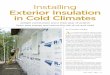 Installing Exterior Insulation in Cold Climates · by Thorsten Chlupp. 32 l JLC l MAY 2009 Installing Exterior Insulation in Cold Climates ... Ab`cQbc`OZ aVSObVW\U 1]\bW\c]ca PSOR