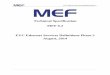Ethernet Services Definitions - Phase II · Implementation or use of specific Metro Ethernet standards or recommendations and MEF ... Ciena Corporation ... Ethernet Services Definitions