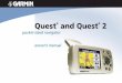 Quest and Quest 2 - static.garmincdn.comstatic.garmincdn.com/pumac/860_OwnersManual.pdf · Quest Owner’s Manual i INTRODUCTION > ABOUT THIS MANUAL INTRODUCTION Congratulations on