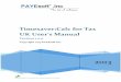 timesaver:calc For Tax Uk User’s Manual - Payesoft Calc for Tax UK User Manual.pdf · 2 Timesaver:Calc for Tax UK User’s Manual SSP – Statutory Sick Pay ... £300 a week and