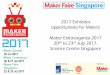 2017 Exhibitor opportunities for Makers Maker … Exhibitor opportunities for Makers Maker Extravaganza 2017 20th to 23rd July 2017, Science Centre Singapore Maker Summit •20th July