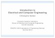 Introduction to Electrical and Computer Engineering · Introduction to Electrical and Computer Engineering ... Electricity, Micro-Electronics, ... ENGRG 1060 Intro to ECE 