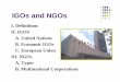 IGOs and NGOs - Rose-Hulman Institute of Technologycasey1/IR-IGOs-NGOs.pdfIGOs and NGOs I. Definitions II. IGOS A. United Nations B. Economic IGOs C. European Union III. NGOs A. Types