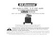 25 gallon, 3.5 hp air compressor - Harbor Freight Toolsimages.harborfreight.com/manuals/99000-99999/99925.pdf · 25 gallon, 3.5 hp air compressor 99925 ... regulator to result in