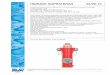 HidranT supraTeran 84/00-10 - elsaco.com · Model P5, roşu, GGG în conformitate cu DIN 1693 DIN-DVGW-Reg.-Nr. NW-6411 AS 2287, NW-6411 AS 2286 Corp hidrant, semiclemă, 