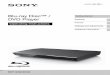Blu-ray Disc™ / DVD Player - Sony eSupport1) Blu-ray Disc™ / DVD Player Operating Instructions Getting Started Playback Internet ... you call upon your Sony dealer regarding this
