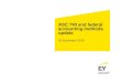 ASC 740 and federal accounting methods update - EY · Page 4 Today’s agenda Accounting Standard Codification (ASC) 740 update: Accounting Standards Update (ASU) 2015-17: Balance