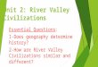 [PPT]Unit 2: River Valley Civilizations - levittownschools.com 2... · Web viewUnit 2: River Valley Civilizations Essential Questions: 1-Does geography determine history? 2-How are