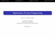 Applications of Linear Programming - u-szeged.hulondon/Linprog/linprog1.pdfApplications of Linear Programming lecturer: ... general formulation for planning problems in US Air 
