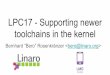 LPC17 - Supporting newer toolchains in the kernel · LPC17 - Supporting newer toolchains in the kernel ... lld 6.x has a better chance of being supportable than 5.x (Linux/ELF support