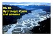 Ch 18. Hydrologic Cycle and streamsruby.colorado.edu/~smyth/G1010/18Streams-Eric.pdf · 1. the hydrologic cycle “reservoirs ... • Interval between floods depends on climate, 