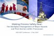 Making Process Safety Real - IADC · Making Process Safety Real: ... Barrier Maintenance 6. Assess ... Effective Management of Major Hazards •Assessing the integrity of