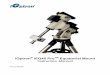 iEQ45 ProTM Equatorial Mount Instruction Manual · iOptron® iEQ45 ProTM Equatorial Mount Instruction Manual ... Track Below Horizon ... Turns on/off the red LED reading light on