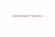 Mechanical Properties - NPTELnptel.ac.in/courses/113106032/12 - Mechanical Properties.pdf · 1 Talc Mg 3Si 4O 10(OH) 2 1 2 Gypsum CaSO ... Mechanical Properties of some commonly used