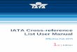 IATA Cross-reference List User Manual - Aviation Quality … ·  · 2016-03-30Page 7 IATA Cross-reference List User Manual Ed 1, February 2015 1. Preamble This manual aims to 