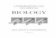 UNDERGRADUATE STUDIES IN BIOLOGY - Villanova University Mission Statement Department of Biology’s Undergraduate Mission Statement The primary goals of the Bachelor of Science in