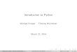 Introduction to Python - Knowledge Technologies Institutekti.tugraz.at/staff/socialcomputing/courses/webscience/lectures/... · AssignmentI:Example (Short)PythonIntroduction networkx,numpy