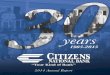 A Letter from the - Home - Citizens National Bank · A Letter from the President & CEO ... Jimmy Keel Joined Citizens in 1985 *30 Years ... Patty Raney Joined Citizens in 2006 Trudy