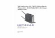 Wireless-N 300 Modem Router DGN2200 Setup Manual · Wireless-N 300 Modem Router DGN2200 Setup ... Wireless-N 300 Modem Router DGN2200 Setup Manual ... WPS Solid green WPS wireless