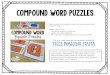compound word puzzles - This Reading Mama word puzzles These compound word puzzles are such a fun way to practice closed compound words! Included in this pack are: 1. fully colored