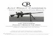 JUST RIGHT CARBINES · rev. 03-01-2016 2 just right carbines, llc, 231 saltonstall st., canandaigua, ny 14424 (877) 778-8452 read these important requirements and tips before handling