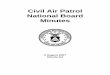 Civil Air Patrol National Board Minutes · 4. Civil Air patrol Ethics Program ... National Legal Officer, National Controller, ... *Maj Gen Antonio J. Pineda, 