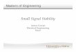Small Signal Stability - University of Idaho€¦ ·  · 2011-05-13Small Signal Stability Aaron Cowan Electrical Engineering ... Problem details in section 12.3 of Power System Stability