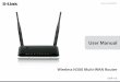 User Manual DWR-116 User Manual 1 Section 1 - Product Overview • D-Link DWR-116 Wireless N300 Multi-WAN Router • Power Adapter • Manual and Warranty on CD • External Wi-Fi