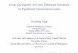 Local Oscillations in Finite Difference Solutions of ... · Local Oscillations in Finite Di erence Solutions of Hyperbolic Conservation Laws Huazhong Tang School of Mathematical Sciences