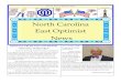 North Carolina East Optimist News Bulletin Feb... · North Carolina East Optimist News Vol. 13, ... a short piece about how Op- ... getting ready for essay and oratorical compe-