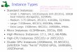 Instance Types - University of Florida. Amazon Web Services... · Instance Types •Standard Instances: –Small: 1.7GBmem, 1EC2Compute Unit (EC2CU), 160GB local instance storage(lis),