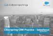 Ciberspring Salesforce Media and Comm · • APEX • Visualforce ... • AppExchange Custom Development • Enterprise SFDC integrations ... Ciberspring Salesforce Media and Comm