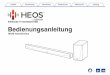 BedienungsanleitungHEOS HomeCinema - Ille Mannheim · Die HEOS HomeCinema-Soundbar kann auch auf einem Rack oder Möbel sowie über oder unter dem Bildschirm positioniert werden