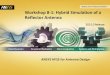 Workshop 8-1: Hybrid Simulation of a Reflector Antenna · – Part 3: HFSS Hybrid design of a reflector + horn antenna – Part 4 – HFSS Hybrid Setup with Mesh Assembly – Part5: