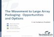 The Movement to Large Array Packaging: Opportunities and ... Jan Vardaman.pdf · The Movement to Large Array Packaging: Opportunities ... •With increased I/O can’t “fan-in”