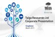 Graphene - Home - Australian Securities Exchange - ASX · 1 ASX: TLG Talga Resources Ltd Corporate Presentation Graphene March 2015 TALGA RESOURCES For personal use only