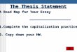 The Thesis Statement - Quakertown Community School ??PPT fileWeb view2013-09-24The Thesis Statement ... The Thesis Statement A Road Map for Your Essay ESSAY Introduction Thesis Statement